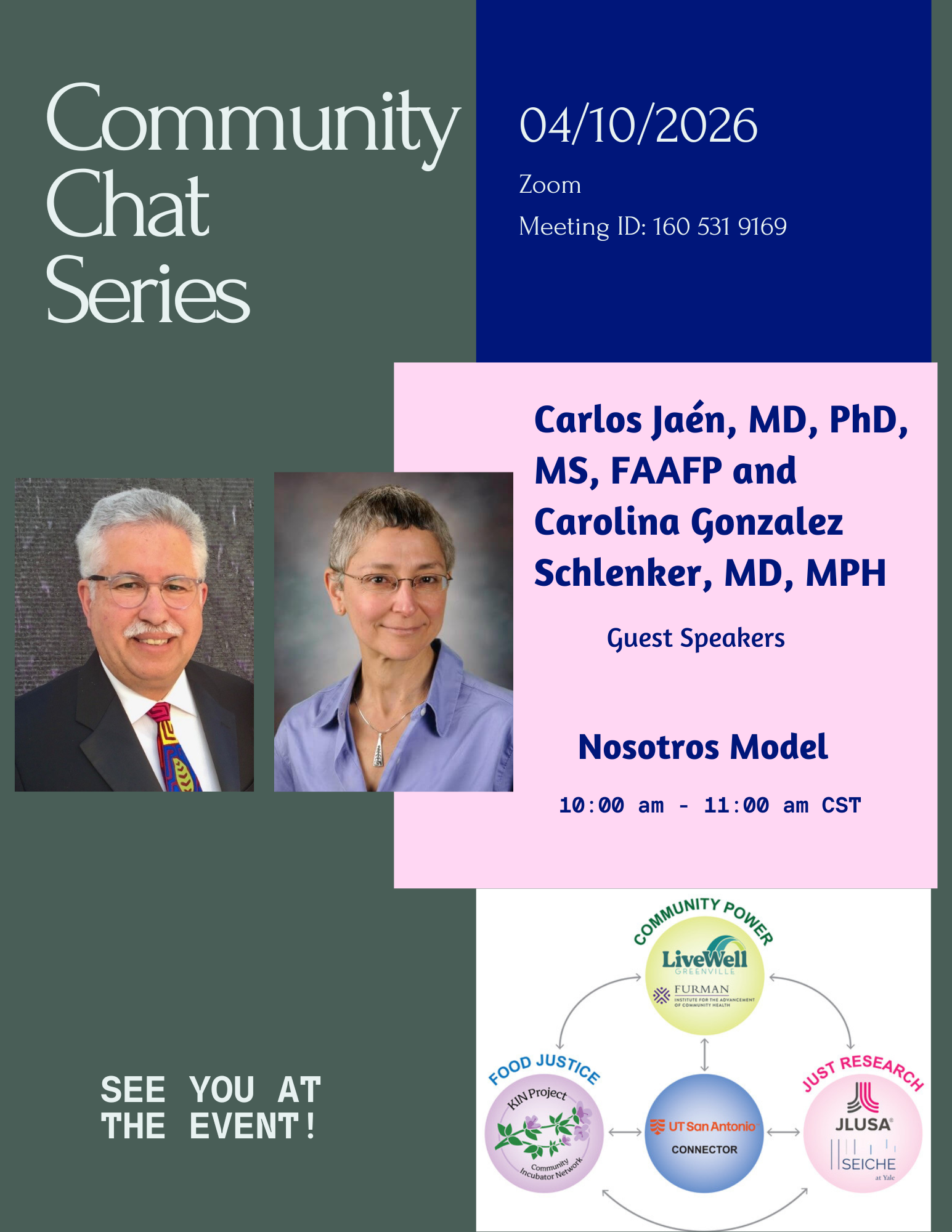 April Community Chat Series Nosotros Model