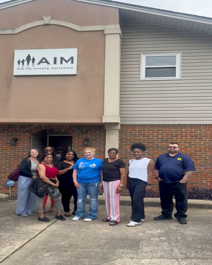 Johanna, Monya, Cassandra, Lea, and Aaron at Aid to Inmate Mothers in Alabama